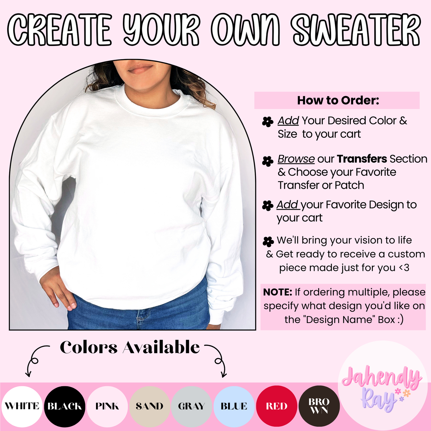 Create Your Own Crewneck Sweater