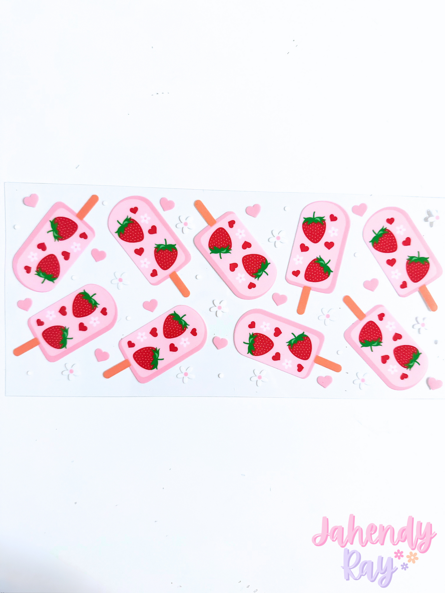 Strawberry Paleta - 16 oz UV DTF Cup Wrap