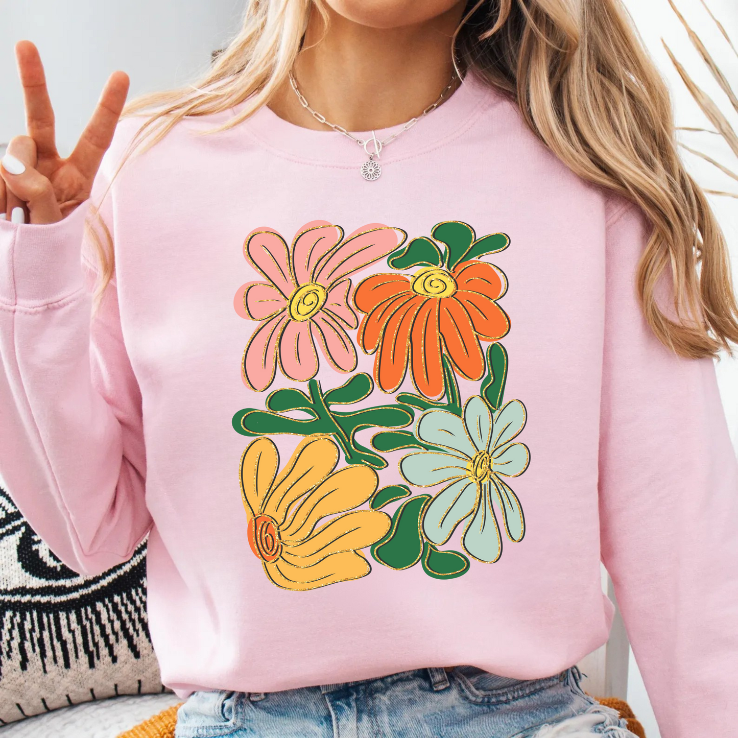 Boho Floral DTF Transfer