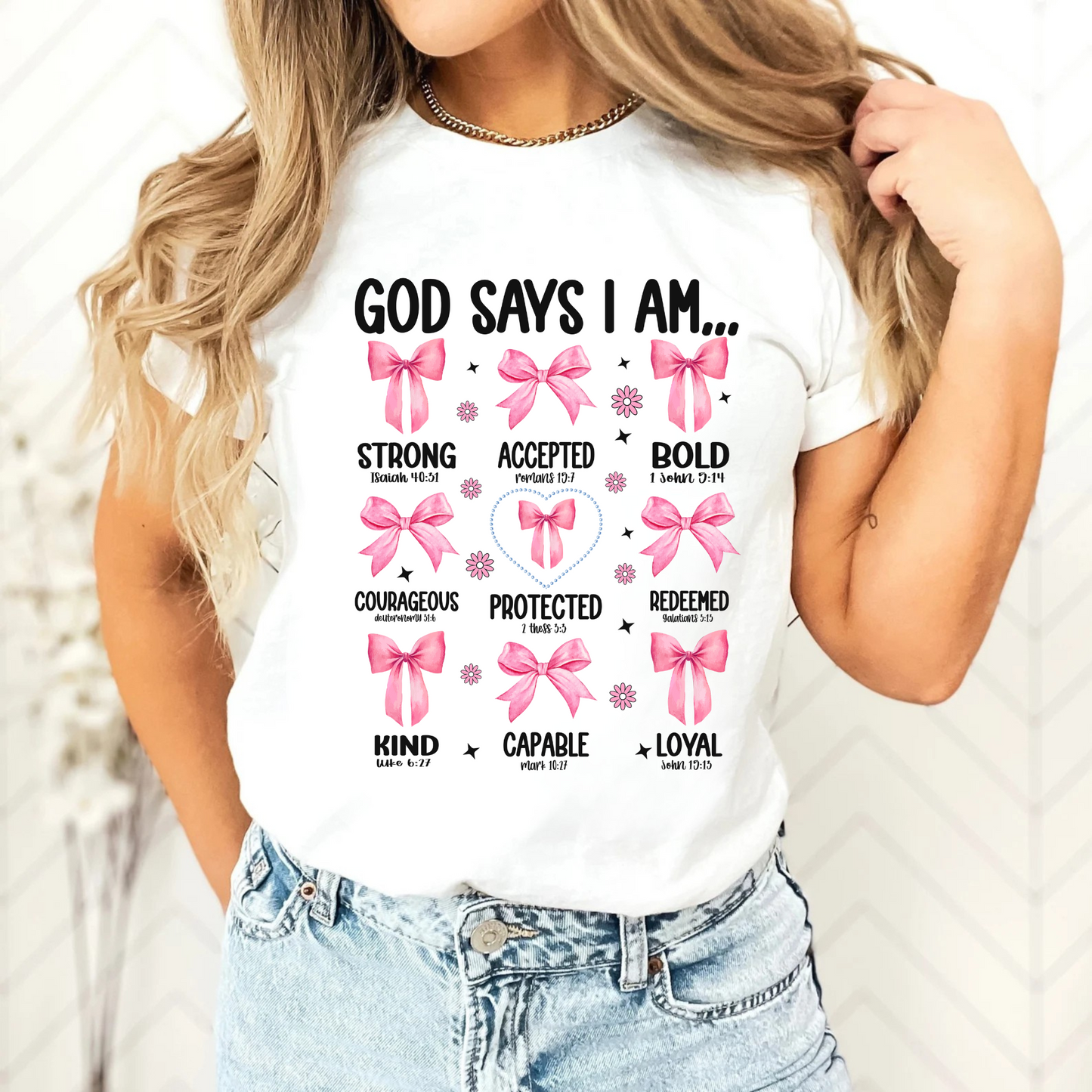 God Says I Am DTF Transfer