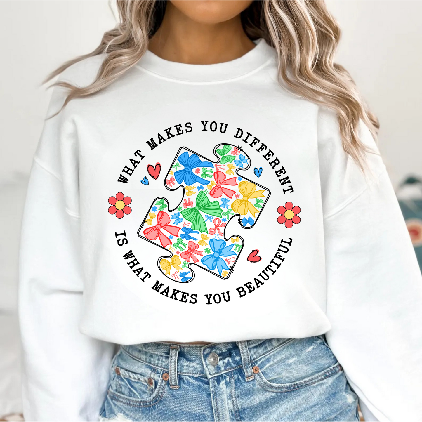 Makes You Beautiful Autism Awareness DTF Transfer