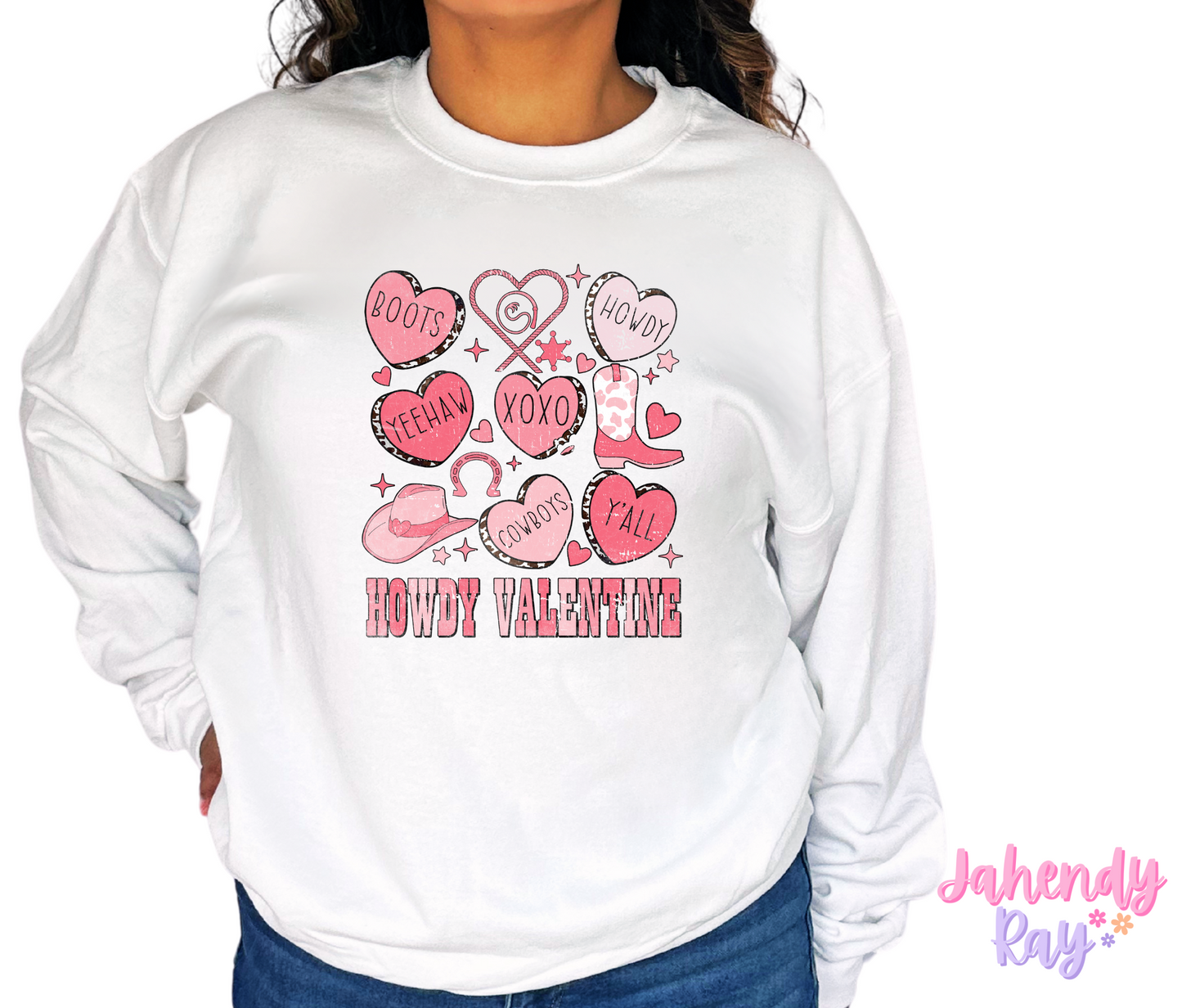 Howdy Valentine Sweatshirt Crewneck