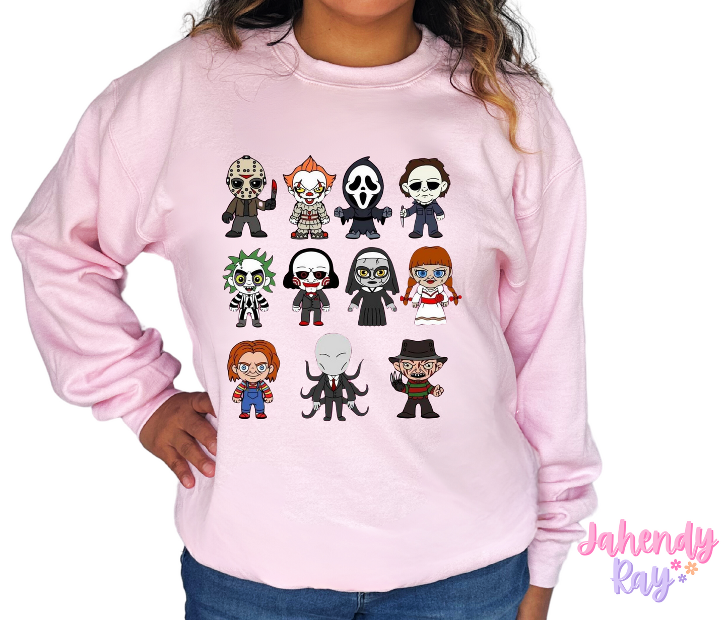 Horror Figures Graphic T-Shirt/Crewneck