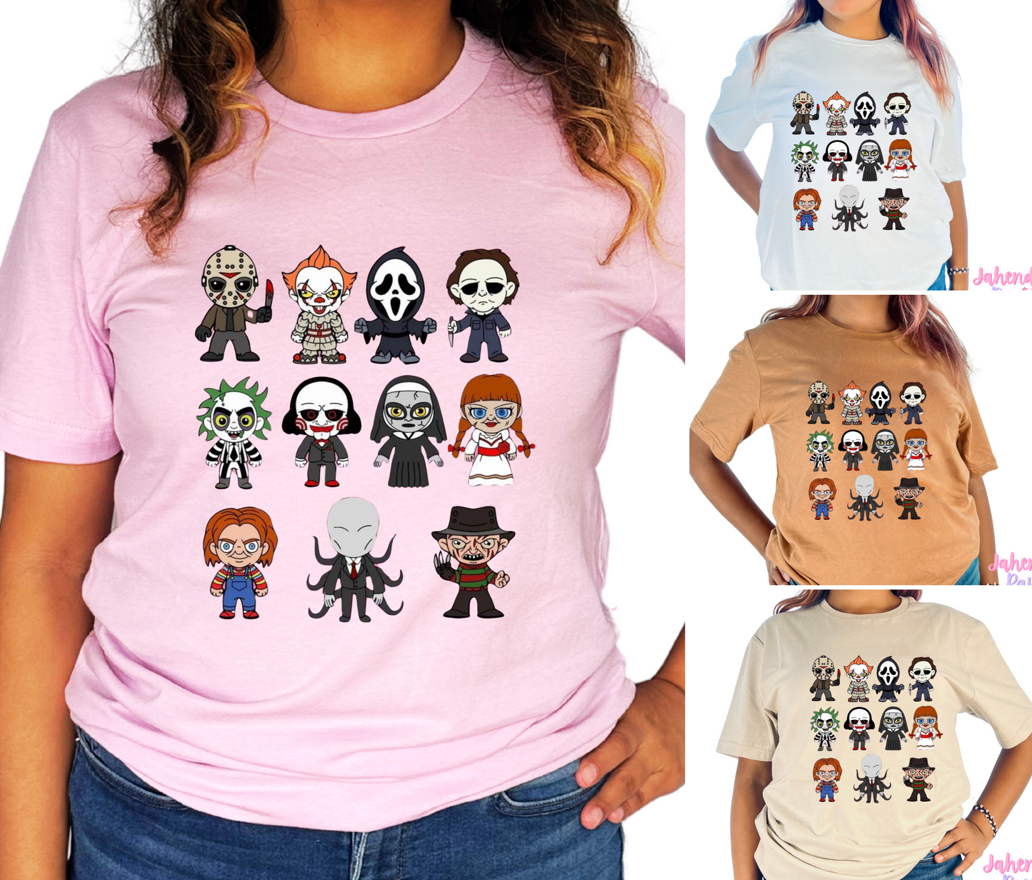 Horror Figures Graphic T-Shirt/Crewneck