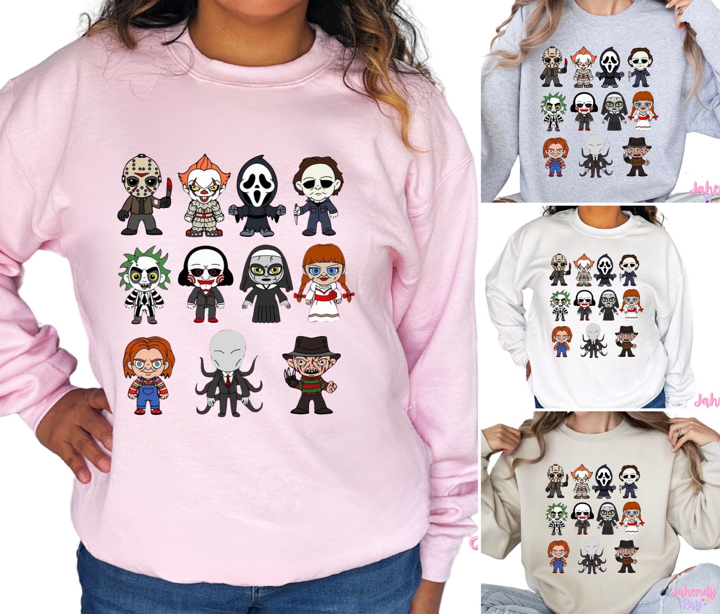 Horror Figures Graphic T-Shirt/Crewneck