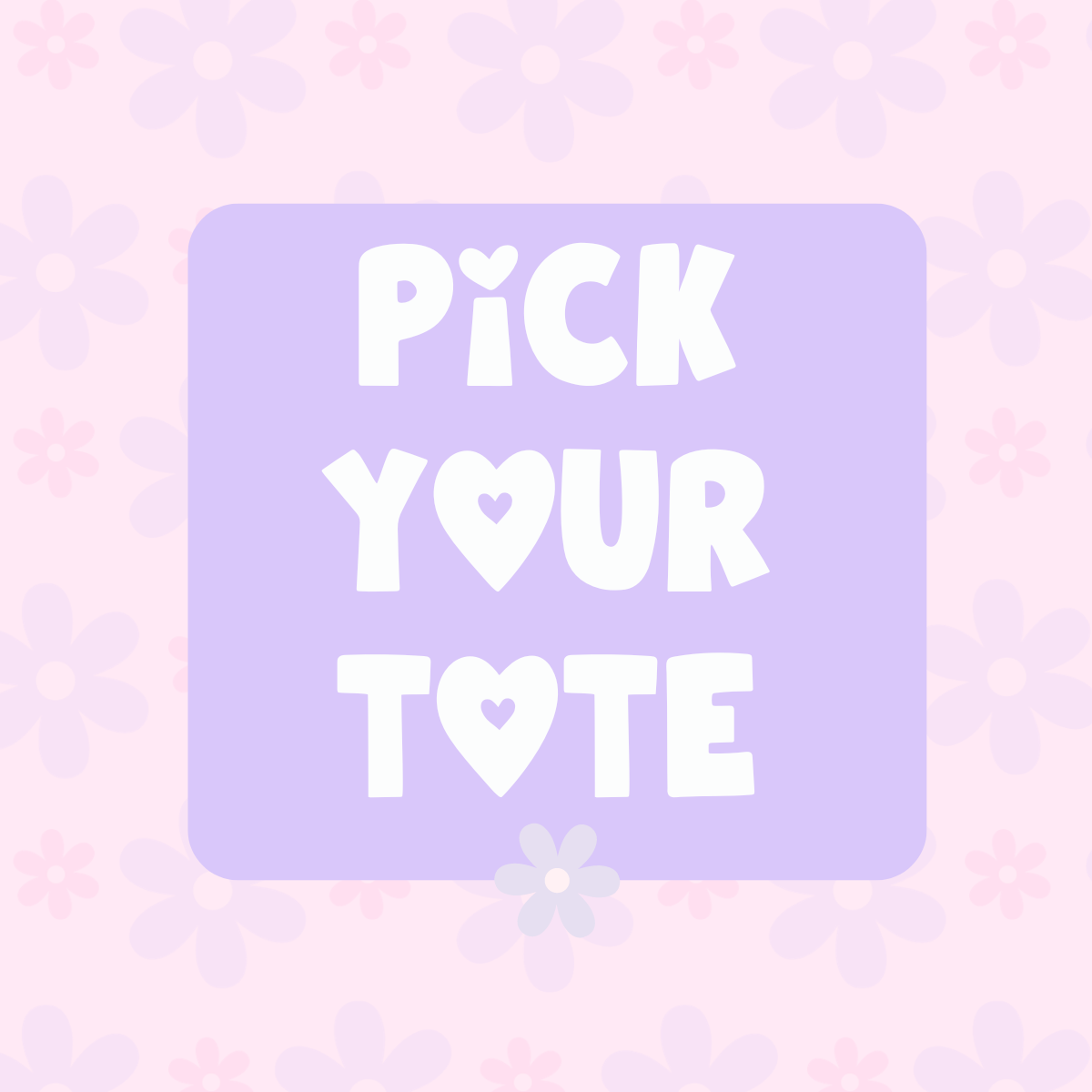 PICK YOUR TOTE BAG *LIVE SALE*